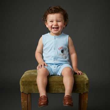 Newborn Baby Sleeveless Romper (Astronaut)
