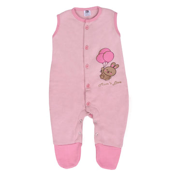 Newborn Baby Girl Fleece Jacket Romper
