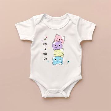 Newborn Baby Bodysuit (Cats)