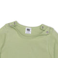 newborn baby full sleeve shirt neck snap button closeup for 0 to 24 months