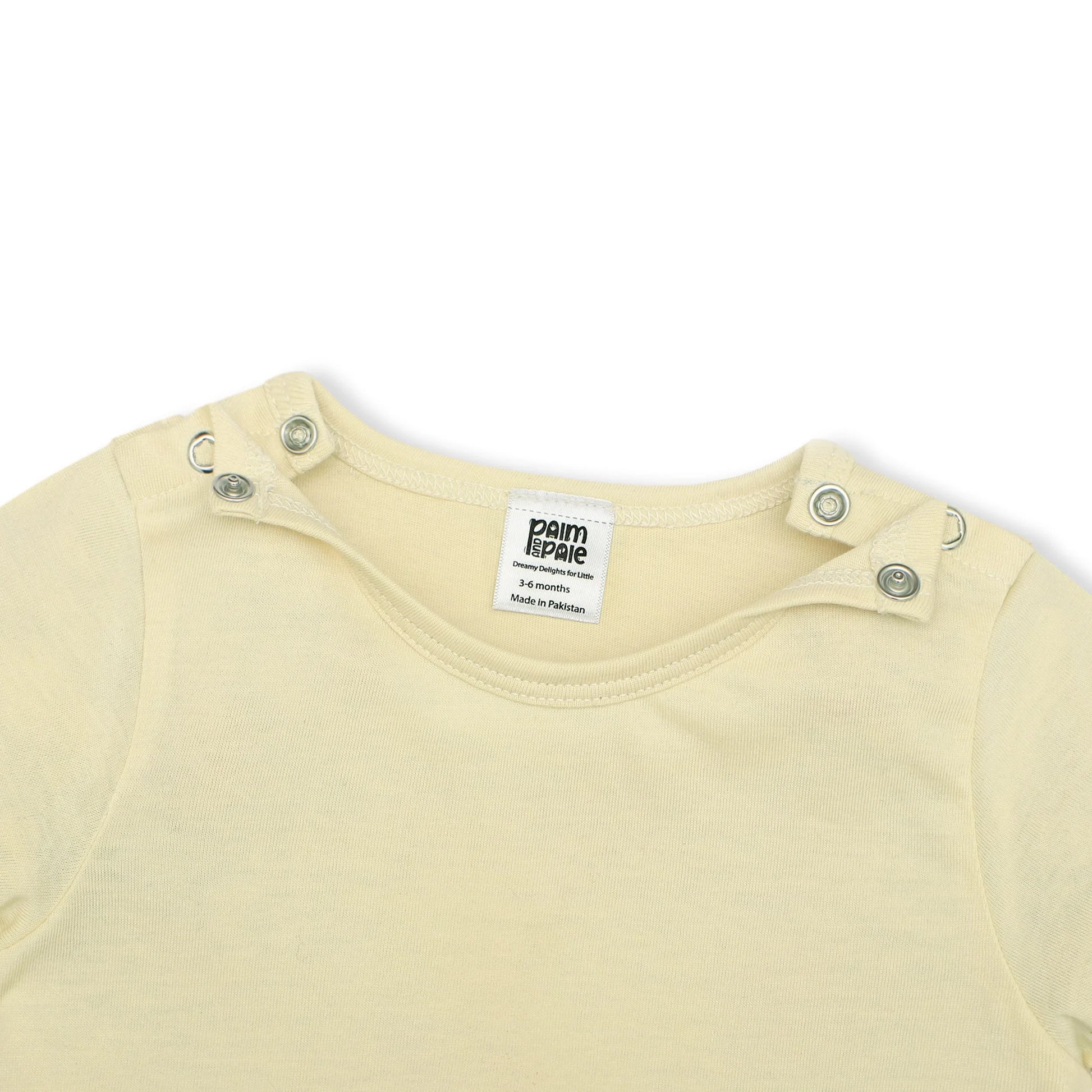 newborn baby half sleeve neck snap button closeup 0 to 24 months baby