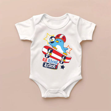 Newborn Baby Bodysuit (Penguin)