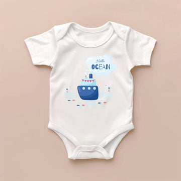 Newborn Baby Bodysuit (Ocean)