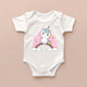 Newborn Baby Bodysuit (Unicorn)